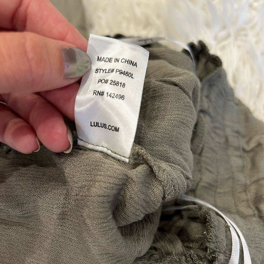 Lulu's Chic Sage Jumpsuit - Picture 9 of 9